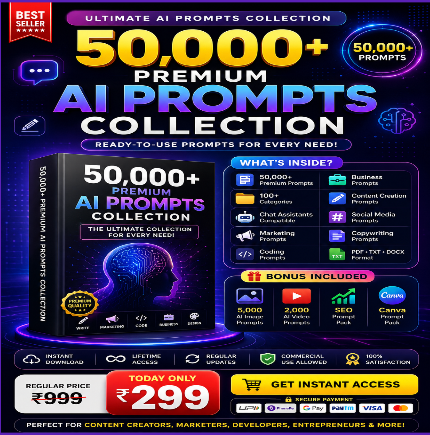 🚀 50,000+ Premium AI Prompts | ₹299 Only ⭐